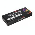Gtartistoo tattoo ink bottles displayed with retail packaging