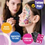 Temporary Tattoo Markers Metallic Glitter Markers – Bild 2