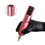 FY018 Wireless Tattoo Pen con pantalla en color IPS, batería de 2000 mAh y 6 longitudes de trazo ajustables (2,3 mm-4,5 mm)