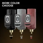 P155-RCA wireless tattoo power supply with adjustable voltage display