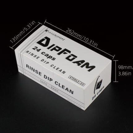 Disposable tattoo needle wash cup with sponge for rinsing and cleaning tattoo needles