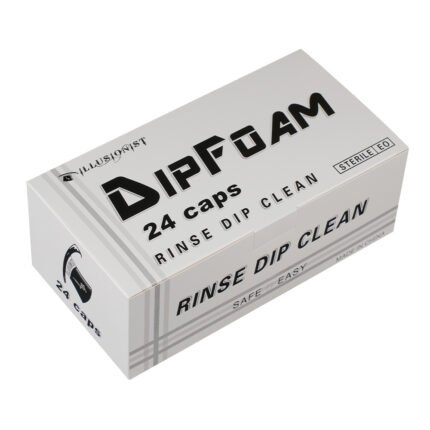 Disposable tattoo needle wash cup with sponge for rinsing and cleaning tattoo needles