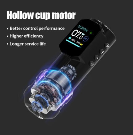 ELF tattoo machine hollow cup motor for smooth and stable tattooing