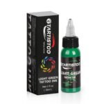 Gtartistoo Light Green tattoo ink bottle with retail packaging