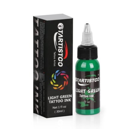 Gtartistoo Light Green tattoo ink bottle with retail packaging