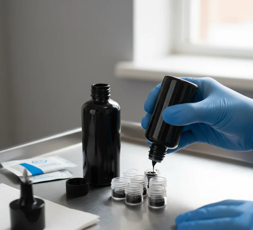 opened tattoo ink after opening for practice