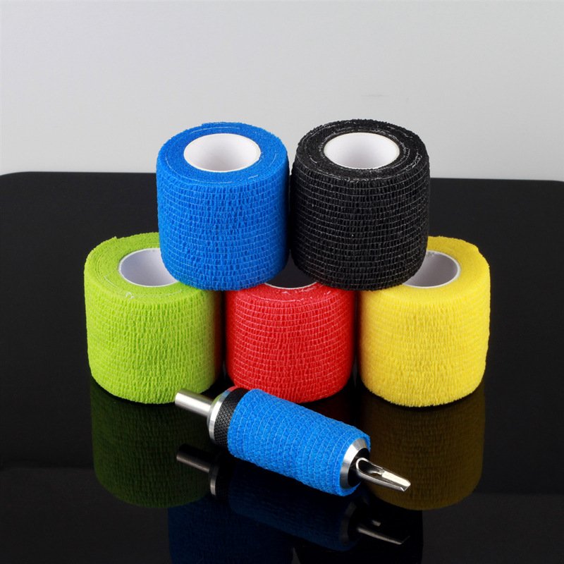 professional-tattoo-handle-wrap-self-adhesive Venda profesional para envolver el mango de la máquina de tatuar para un control antideslizante e higiénico