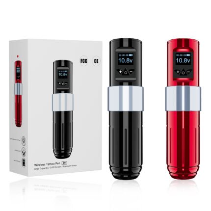 Tuffking TP-046R2 wireless tattoo pen machine with OLED display and adjustable voltage