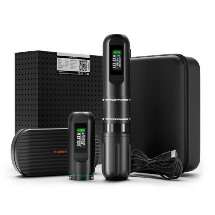 Wireless tattoo pen machine with dual battery and Bluetooth foot pedal