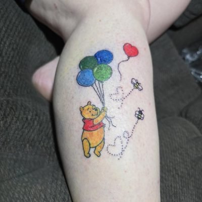 Client's Work - Winnie the Pooh Tattoo Design